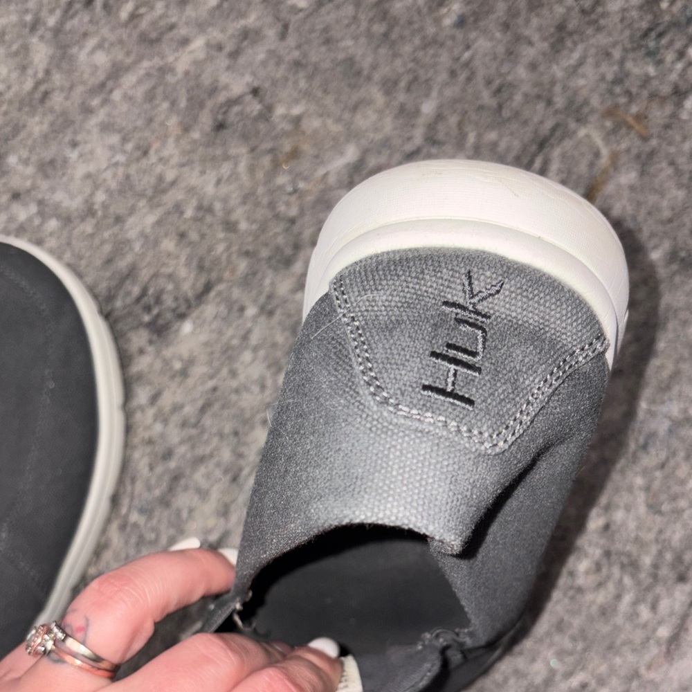 Huk Charcoal Slip-On Loafers - Picture 7 of 9